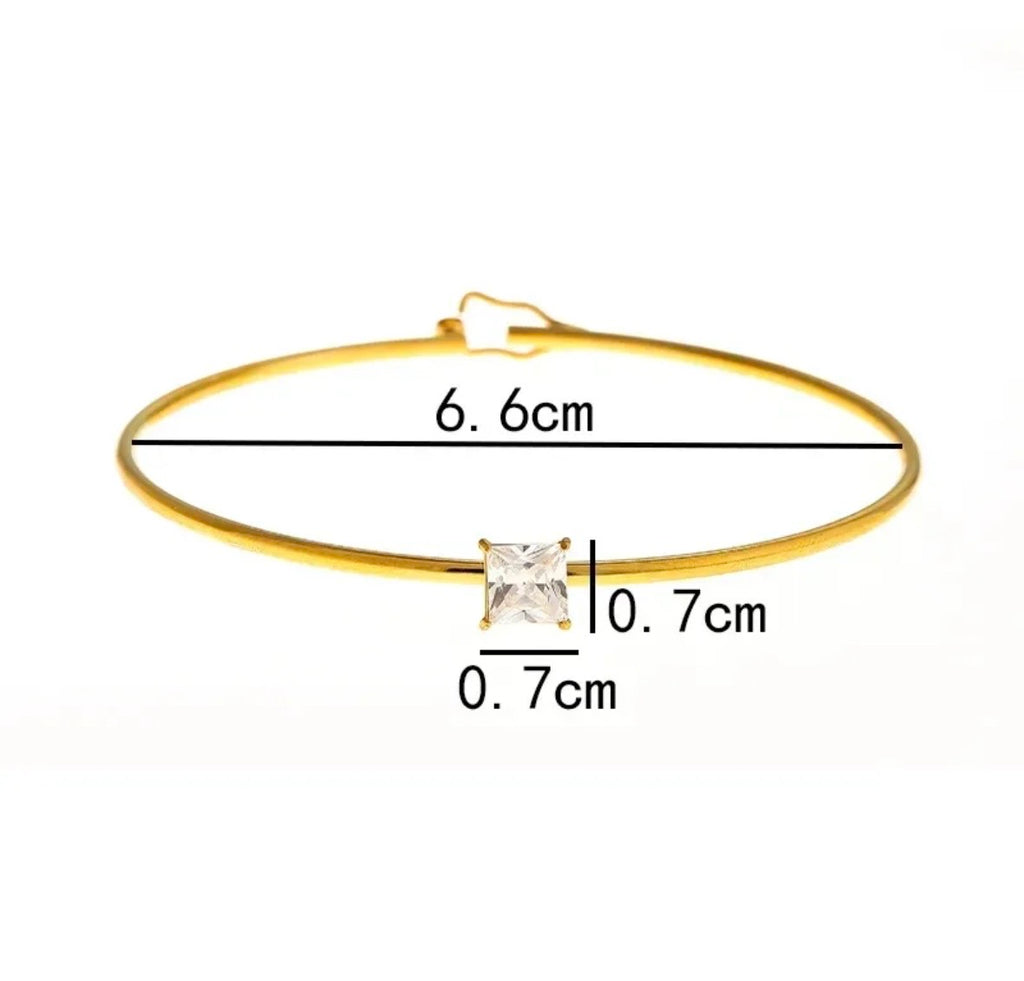Zoé Emerald Bangle