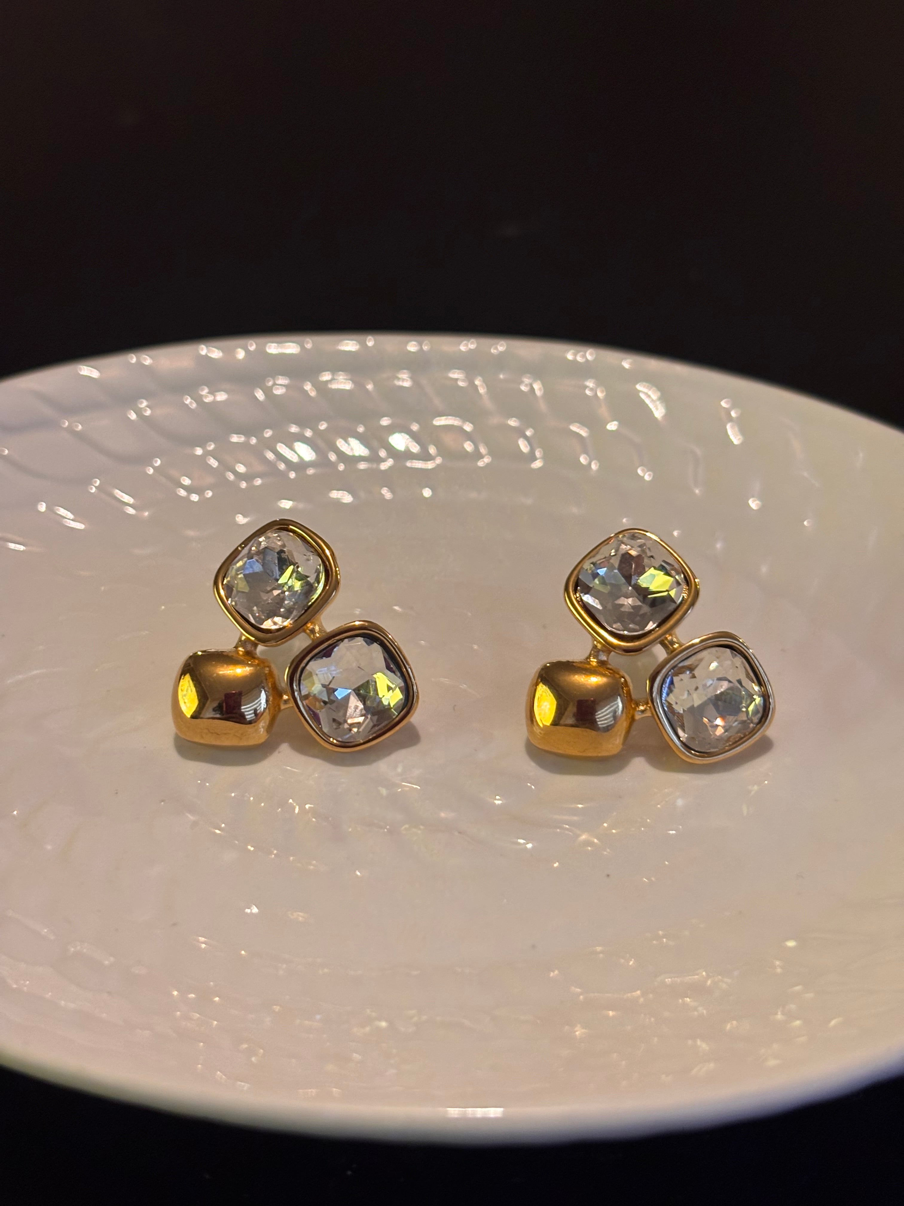Triple Glow Earrings