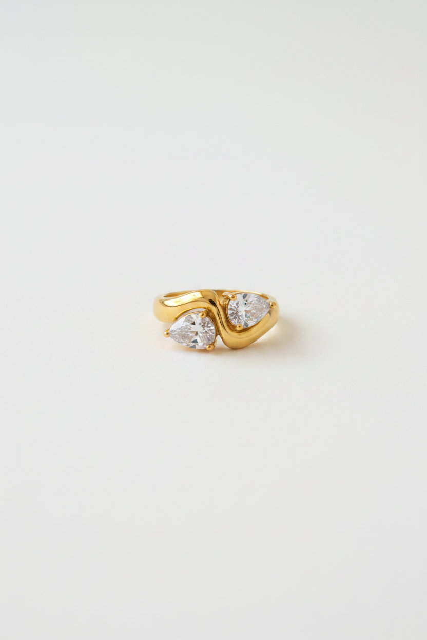 Dúo Pear Ring