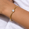 Zoé Emerald Bangle
