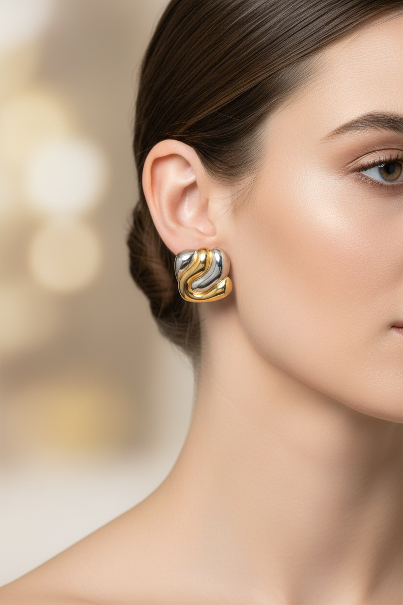 Praga Earring Bicolor