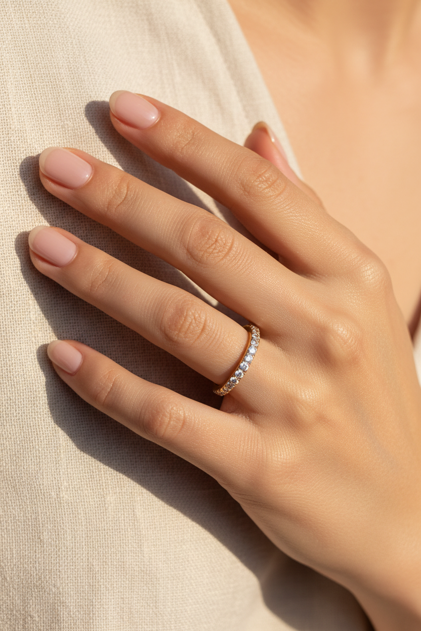 Halo Pave Ring