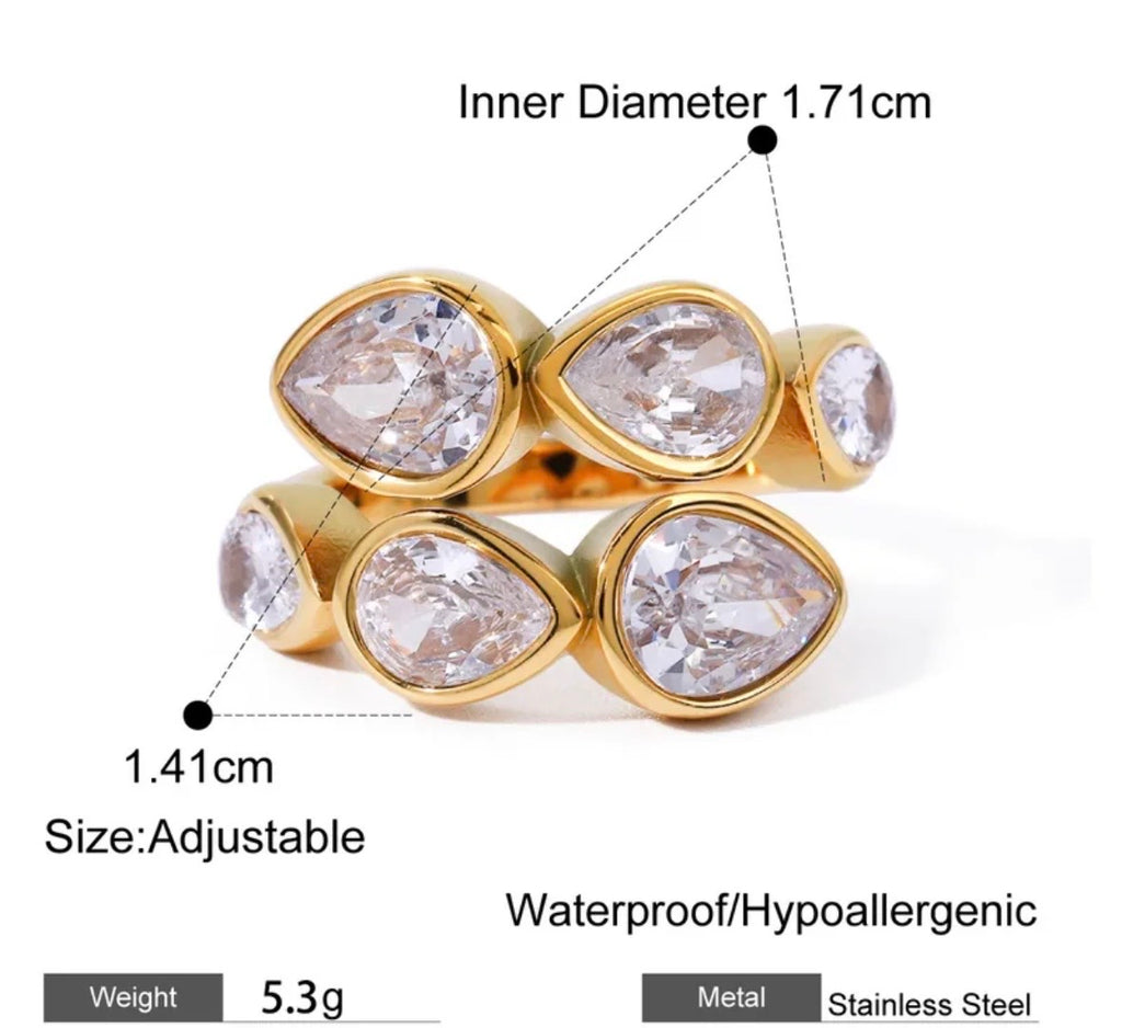 Sofía Pear Ring